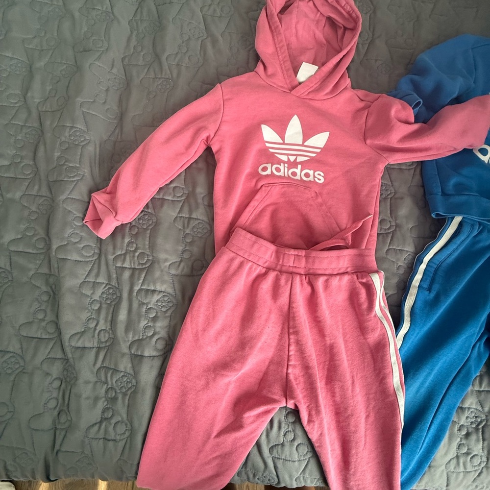 Adidas Pink Tracksuit with Logo